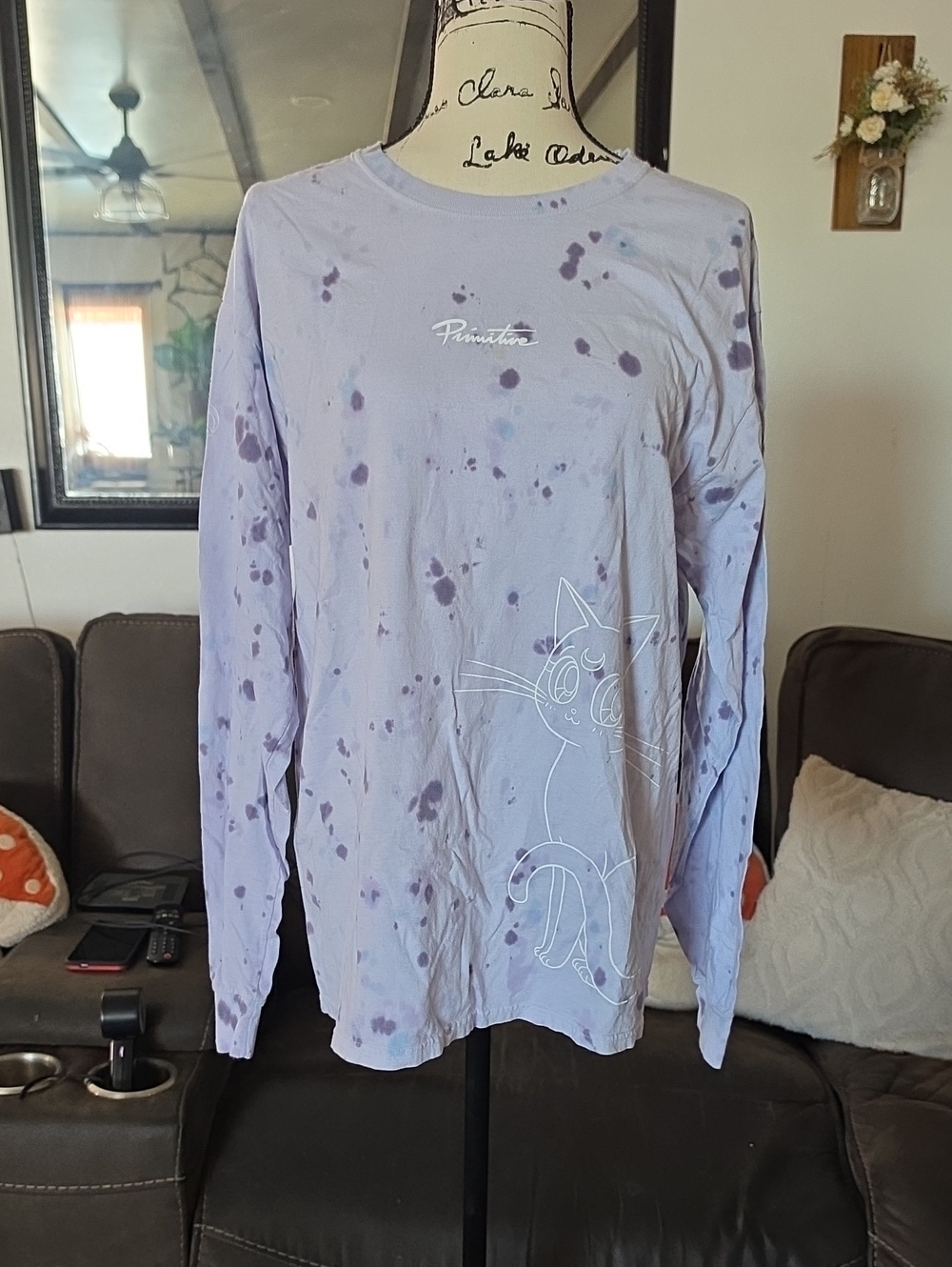 Primitive x Sailor Moon Lilac Tie-Dye Long Sleeve Shirt